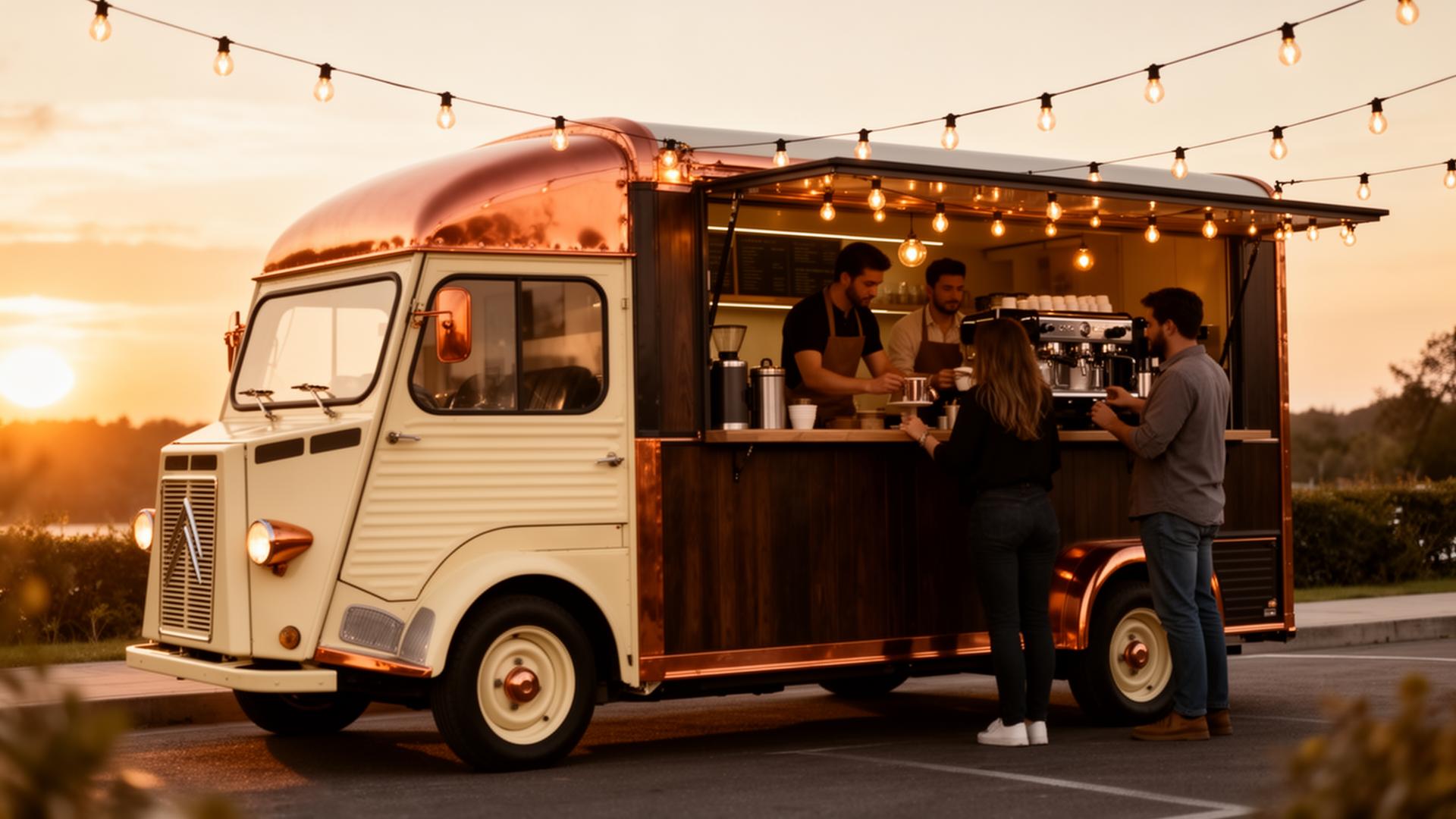 ChaiSpresso mobile café truck serving at an event